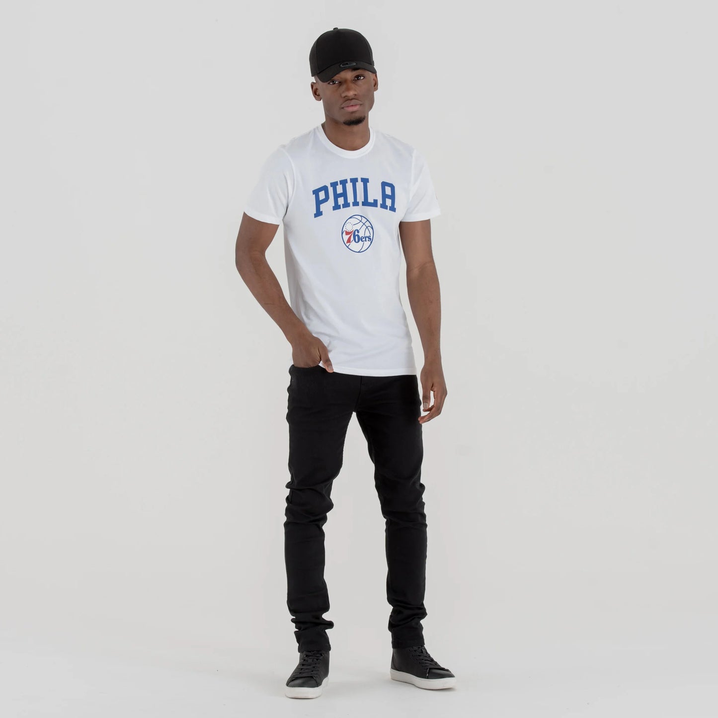 T-shirt Philadelphia 76ers Team Logo bianca
