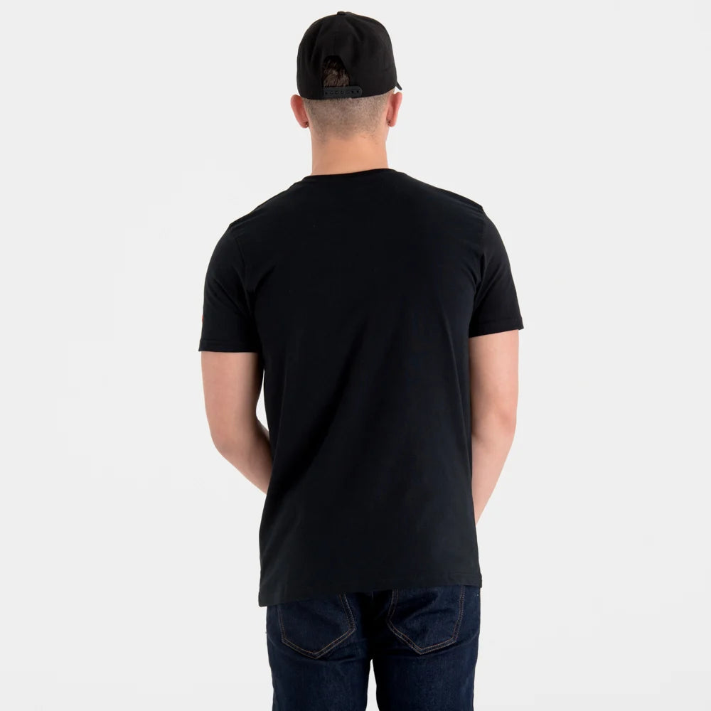 T-shirt nera con logo della squadra NBA degli Houston Rockets