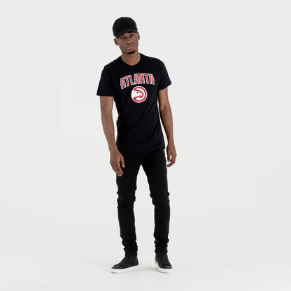 T-Shirt Atlanta Hawks Team Logo Nera