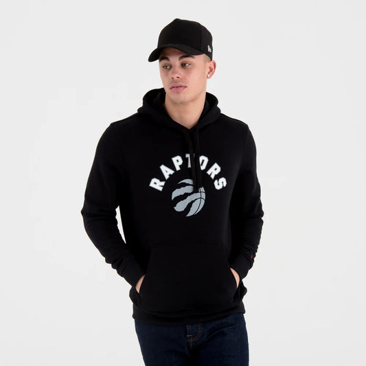 Felpa con cappuccio Team Logo Toronto Raptors nera