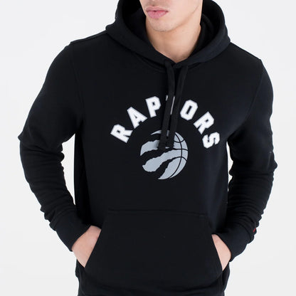 Felpa con cappuccio Team Logo Toronto Raptors nera