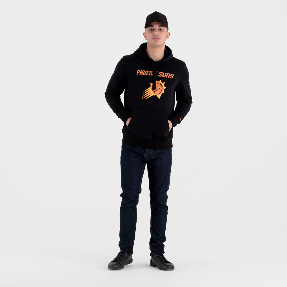 Phoenix Suns Team Logo Felpa nera con cappuccio