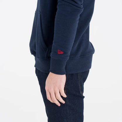 Felpa con cappuccio Philadelphia 76ers Team Logo blu navy