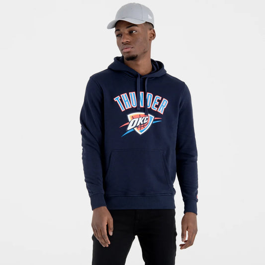 Felpa con cappuccio Oklahoma City Thunder Team Logo Blu Navy