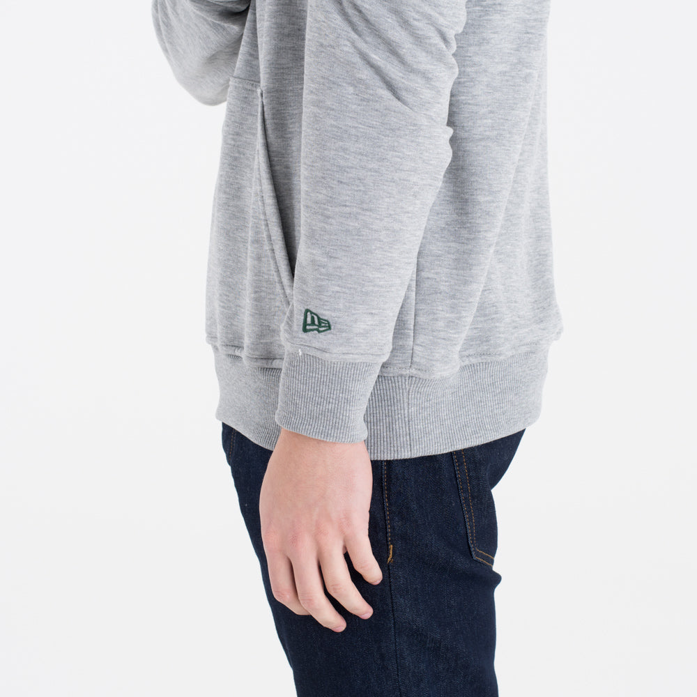 Felpa con cappuccio Milwaukee Bucks Team Logo grigia