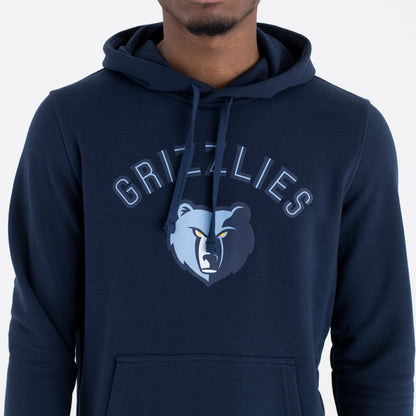 Felpa con cappuccio Memphis Grizzlies Team Logo Blu Navy