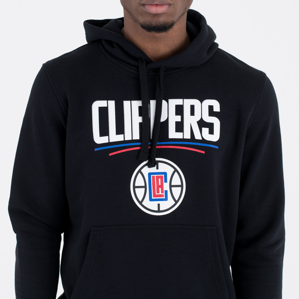 Felpa con cappuccio LA Clippers Team Logo Nera