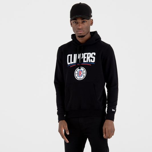 Felpa con cappuccio LA Clippers Team Logo Nera