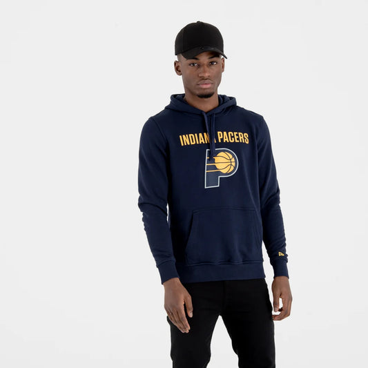 Felpa con cappuccio Indiana Pacers NBA Team Logo Blu Navy