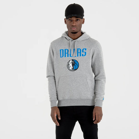 Felpa con cappuccio Dallas Mavericks Team Logo Grigia