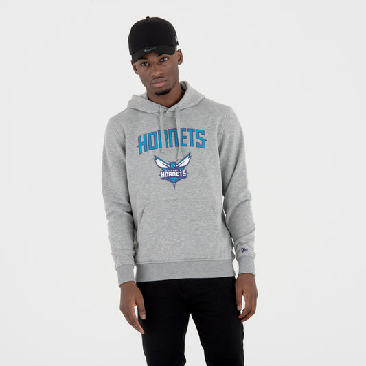 Felpa con cappuccio Charlotte Hornets Team Logo grigia