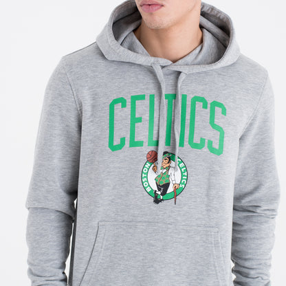 Felpa con cappuccio Boston Celtics Team Logo grigia