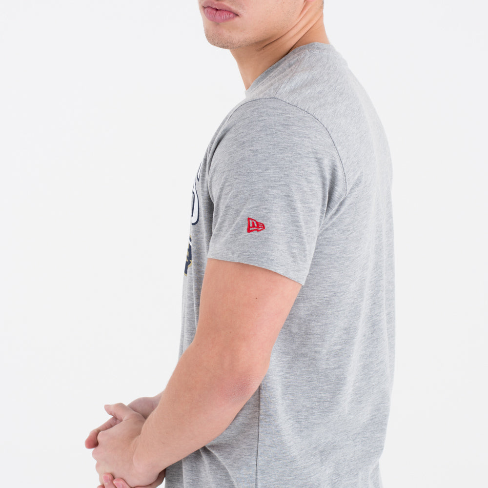 T-Shirt New Orleans Pelicans Team Logo Grigia