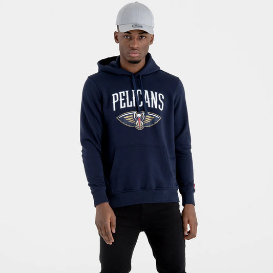 Felpa con cappuccio New Orleans Pelicans NBA Team Logo Blu Navy