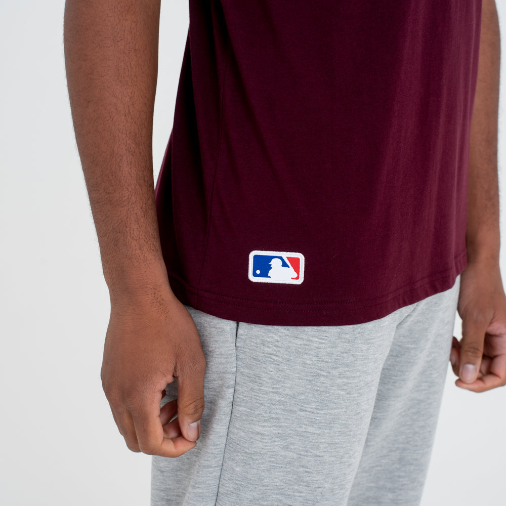 T-Shirt New York Yankees MLB Team Logo Bordeaux