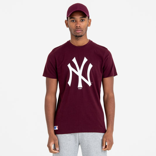 T-Shirt New York Yankees MLB Team Logo Bordeaux