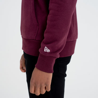 Felpa con cappuccio New York Yankees Team Logo Bordeaux