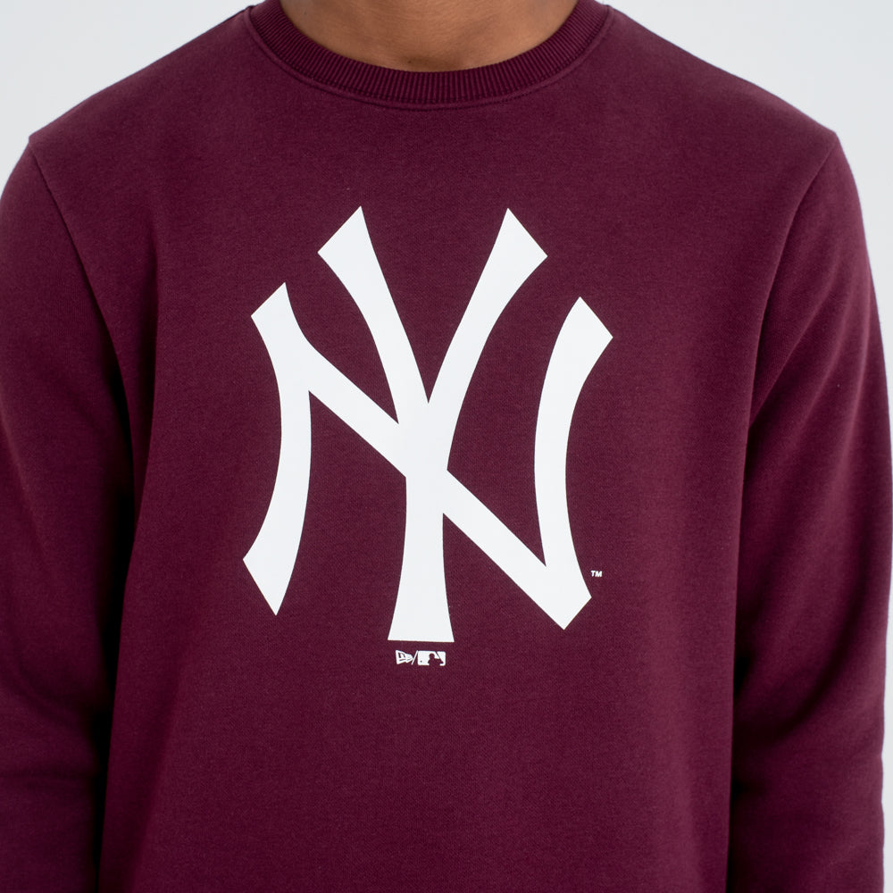 Felpa New York Yankees MLB Team Logo Bordeaux