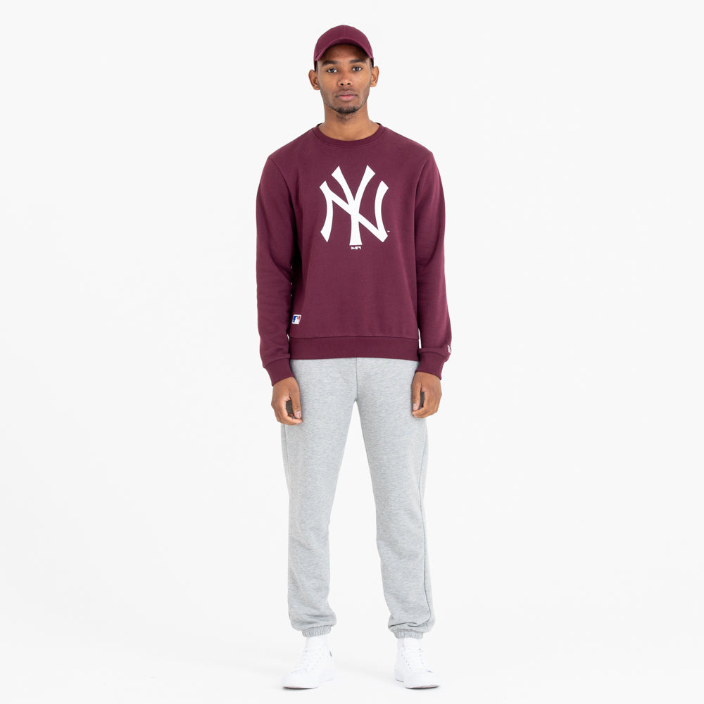 Felpa New York Yankees MLB Team Logo Bordeaux