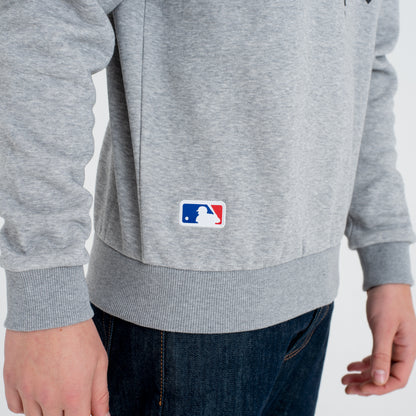 New York Yankees MLB Team Logo Felpa girocollo grigia