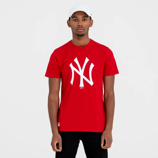 T-Shirt New York Yankees Team Logo Rossa