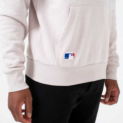 Felpa con cappuccio New York Yankees Logo Panna