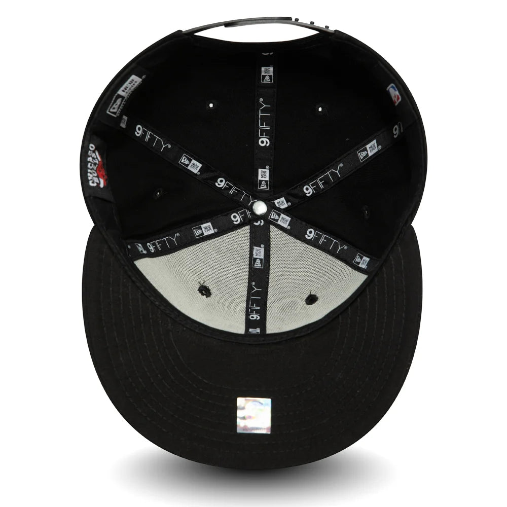Cappellino 9FIFTY Snapback Chicago Bulls Logo Nero