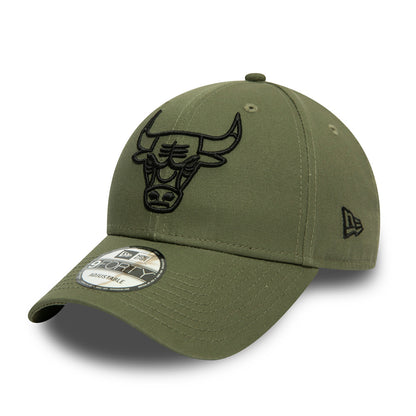 Cappellino 9FORTY Regolabile Chicago Bulls Essential Outline verde khaki