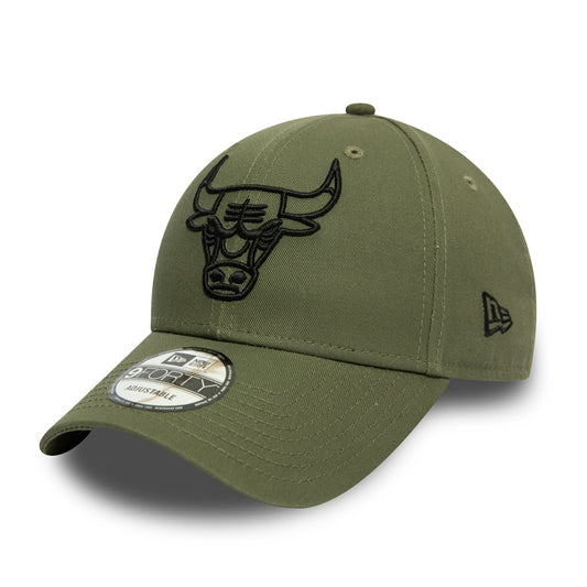 Cappellino 9FORTY Regolabile Chicago Bulls Essential Outline verde khaki