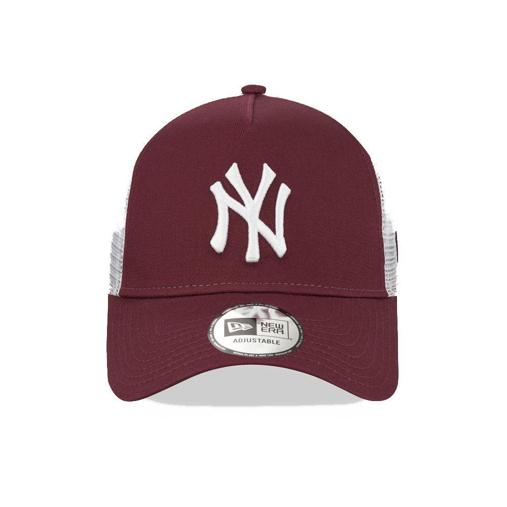 Cappellino A-Frame Trucker New York Yankees Bordeaux
