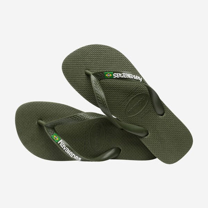 Havaianas Brasil Logo Green Green
