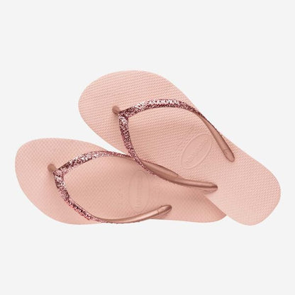 Havaianas Slim Glitter II rosa oro