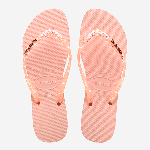 Havaianas Slim Glitter Flourish rosa