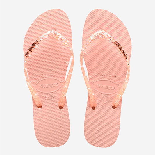 Havaianas Slim Glitter Flourish rosa