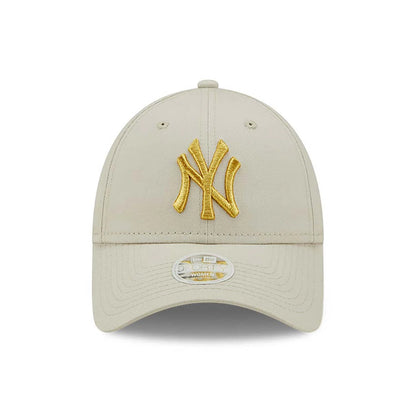 Cappellino 9FORTY Regolabile New York Yankees Metallic Logo Donna Panna