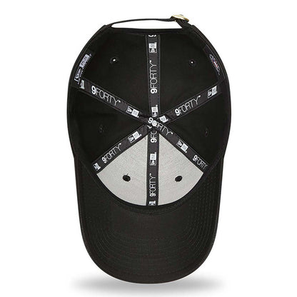 Cappellino 9FORTY New York Yankees Logo Metallizzato Donna Nero