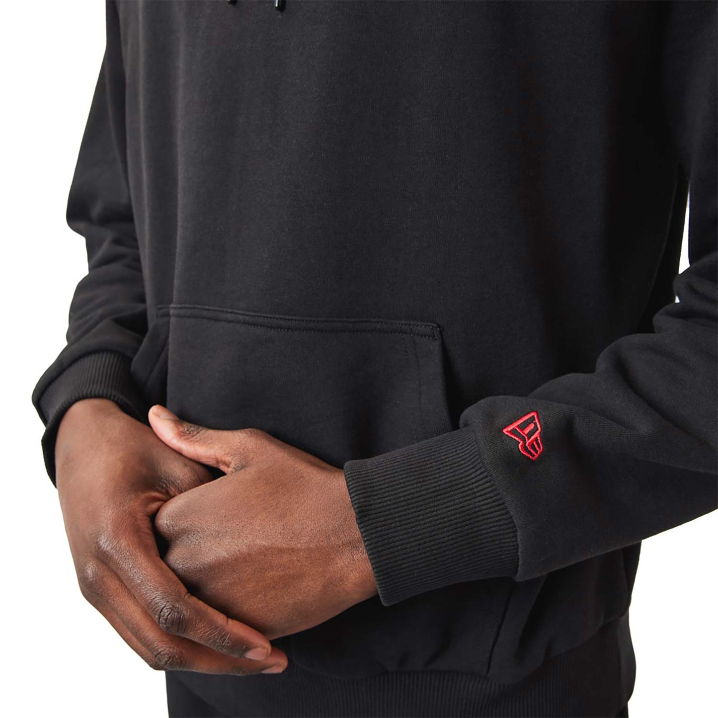 Felpa con cappuccio Chicago Bulls NBA Team Logo nera