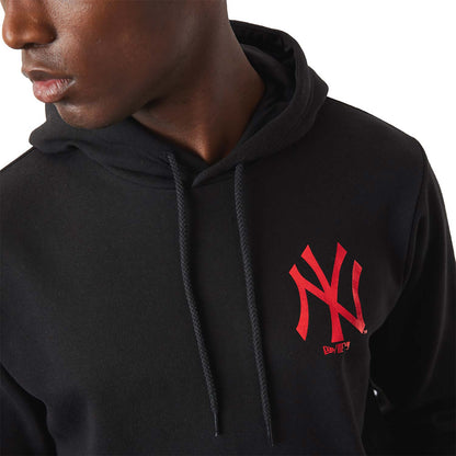 Felpa con cappuccio New York Yankees MLB Foil nera