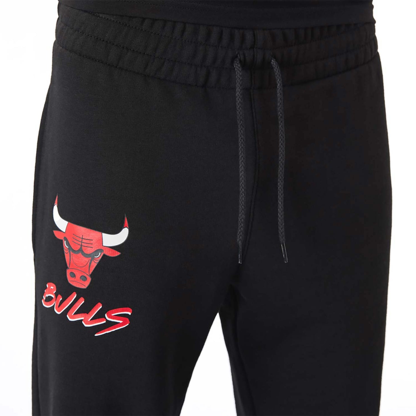 Pantaloni da jogging neri con scritta NBA dei Chicago Bulls