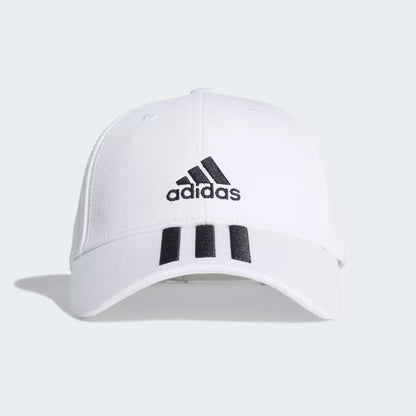 Cappellino baseball 3-Stripes twill bianco