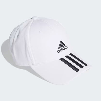 Cappellino baseball 3-Stripes twill bianco