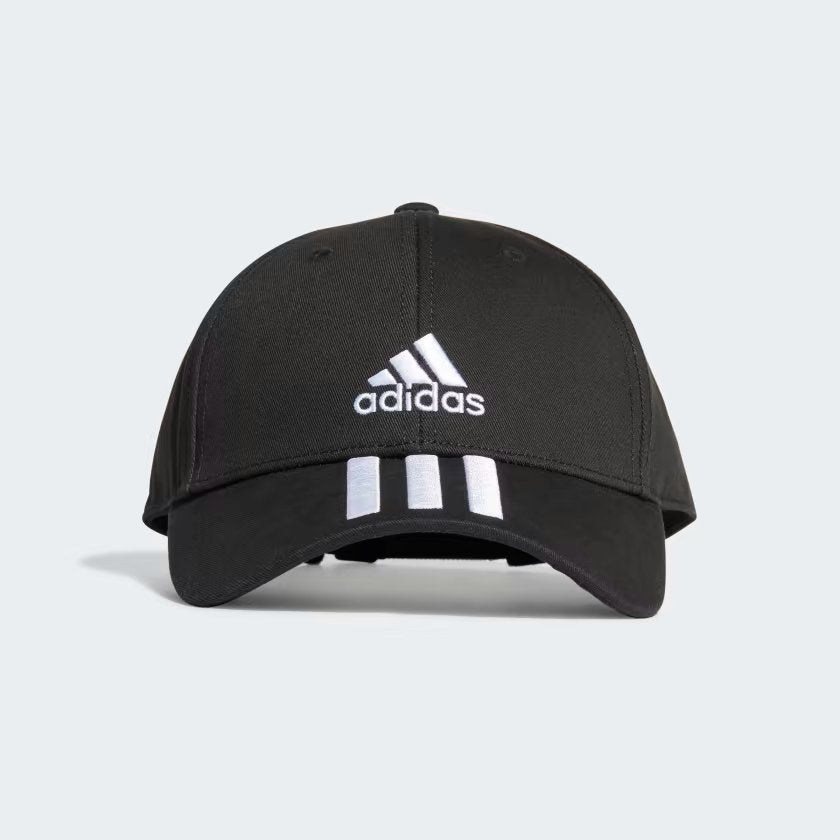 Cappellino baseball 3-Stripes twill nero