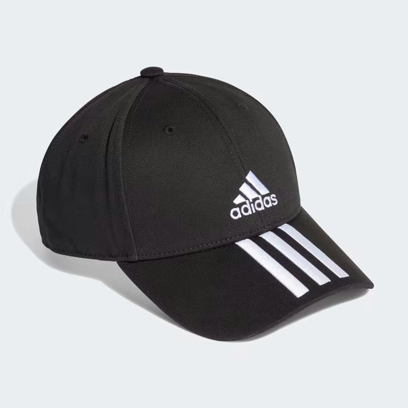 Cappellino baseball 3-Stripes twill nero