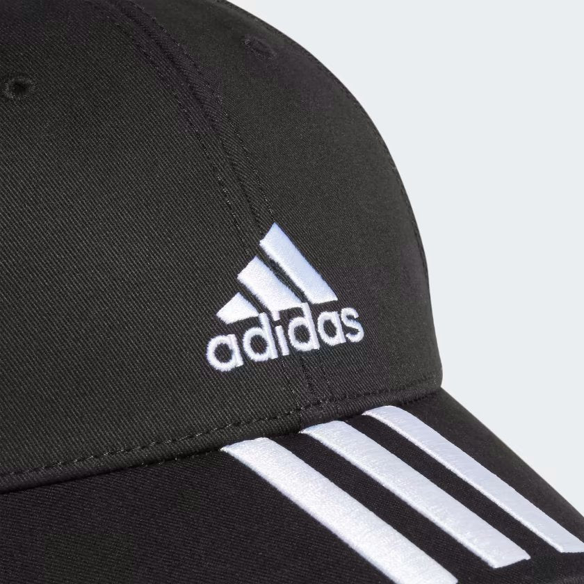 Cappellino baseball 3-Stripes twill nero