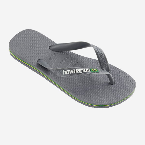 Havaianas Brasil Logo Steel Grey
