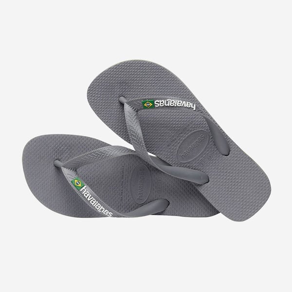 Havaianas Brasil Logo Steel Grey