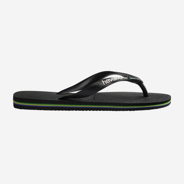 Havaianas Brasil Logo Black Black Nero
