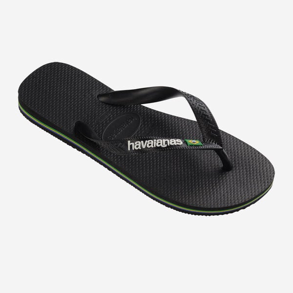 Havaianas Brasil Logo Black Black Nero