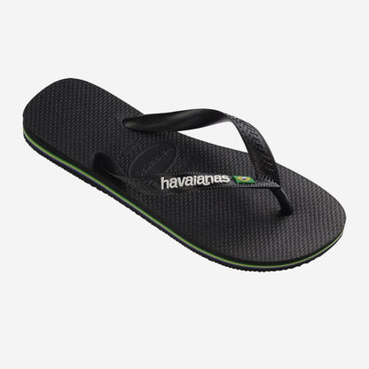 Havaianas Brasil Logo Black Black Nero
