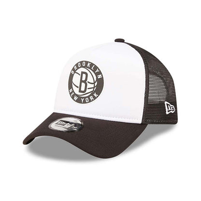 Cappellino A-Frame Trucker Block Brooklyn Nets Team Color bianco